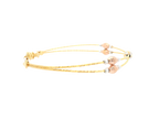 22K Tri-Color Gold Ladies Bracelet – Yellow, White &amp; Rose Gold