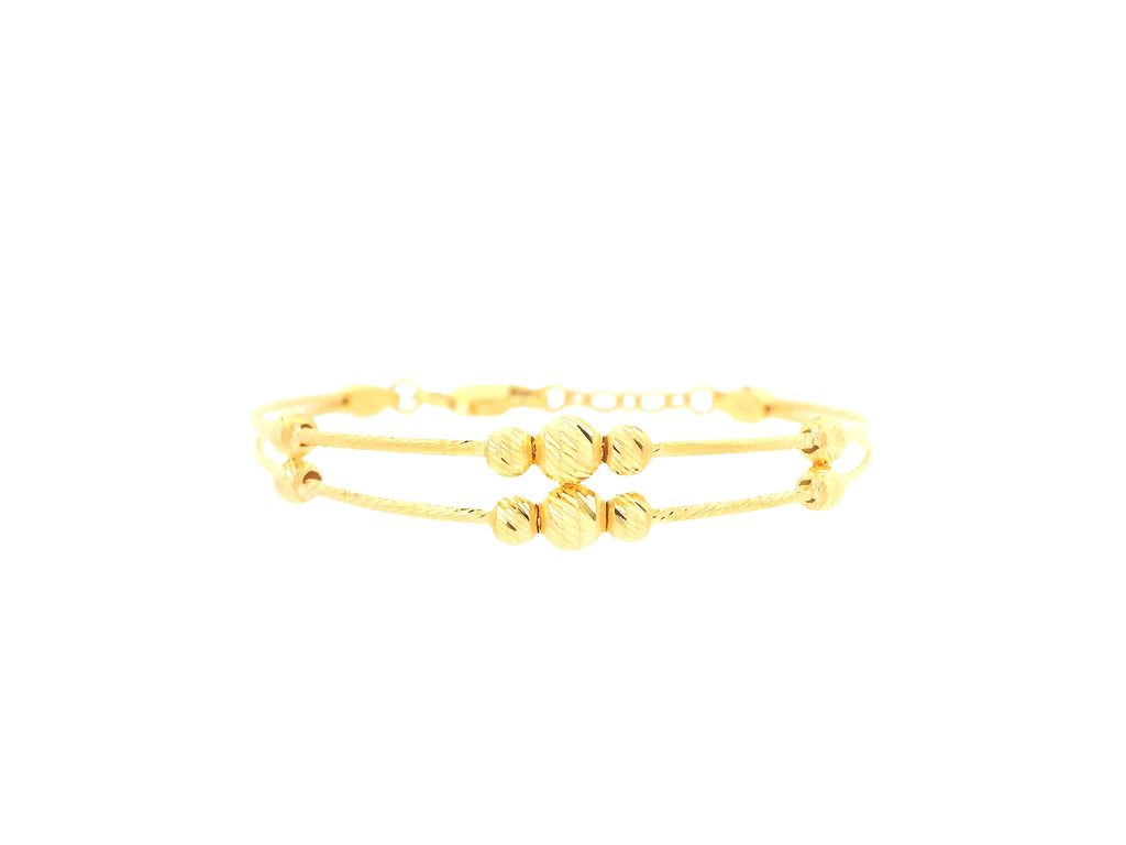 22K Yellow Gold Baby Bracelet – Polished Finish