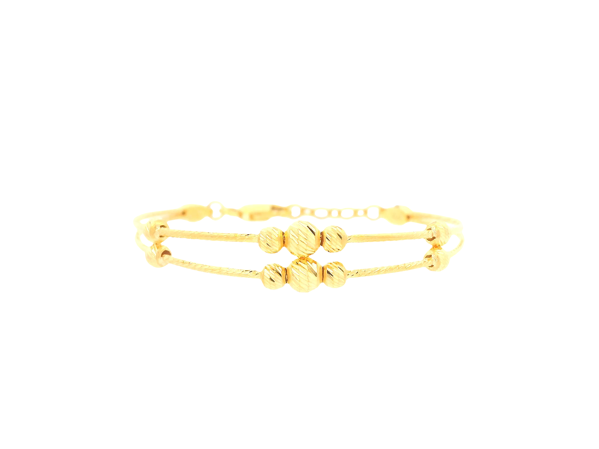 22K Yellow Gold Baby Bracelet – Polished Finish