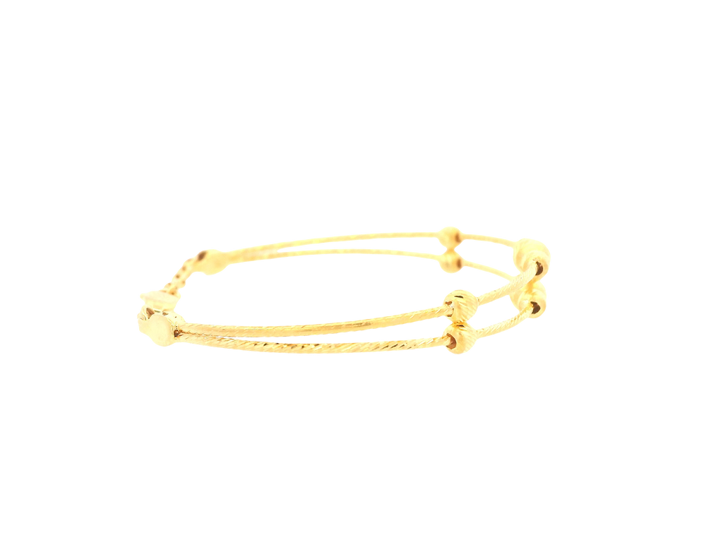 22K Yellow Gold Baby Bracelet – Polished Finish