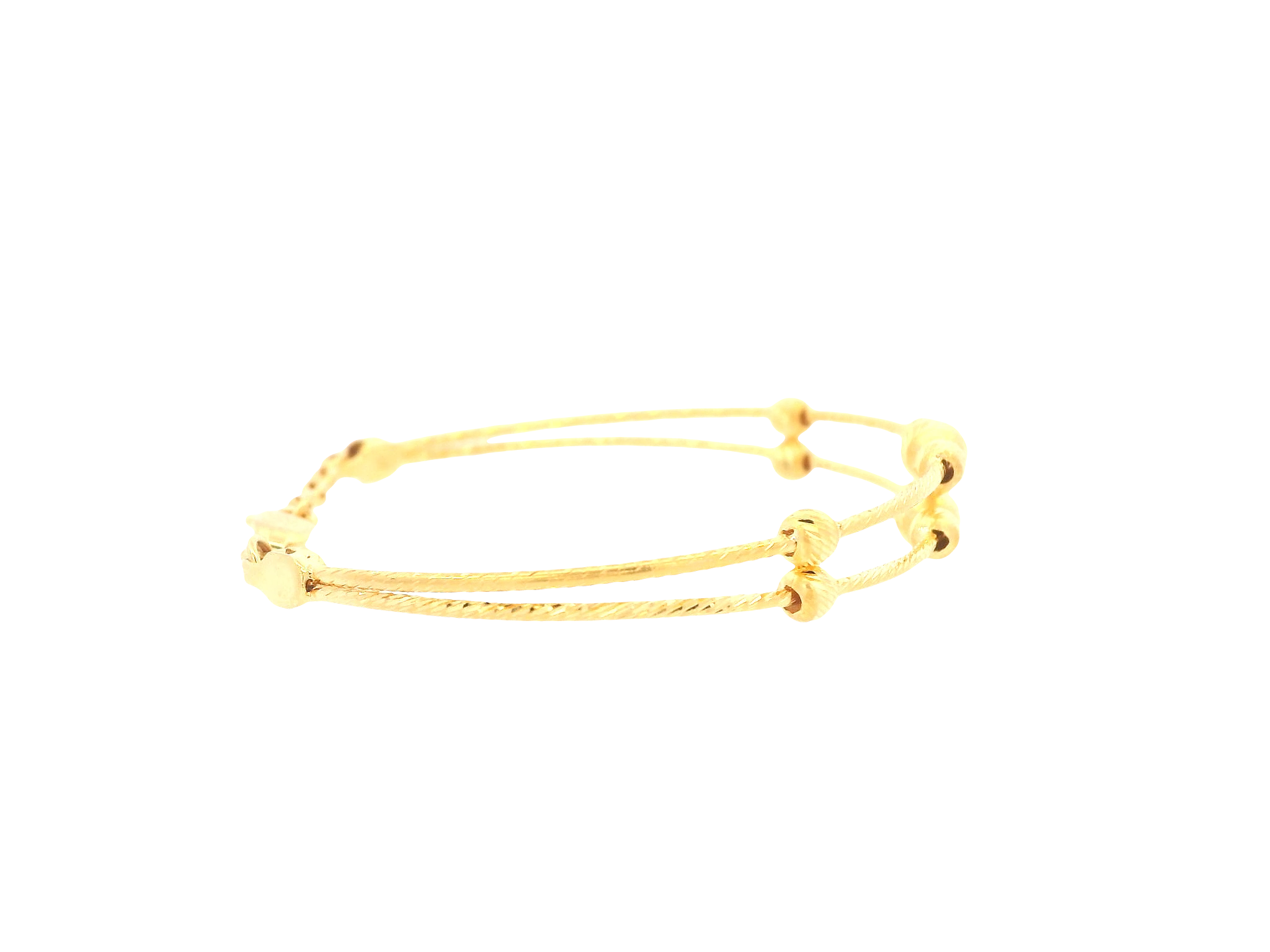 22K Yellow Gold Baby Bracelet – Polished Finish