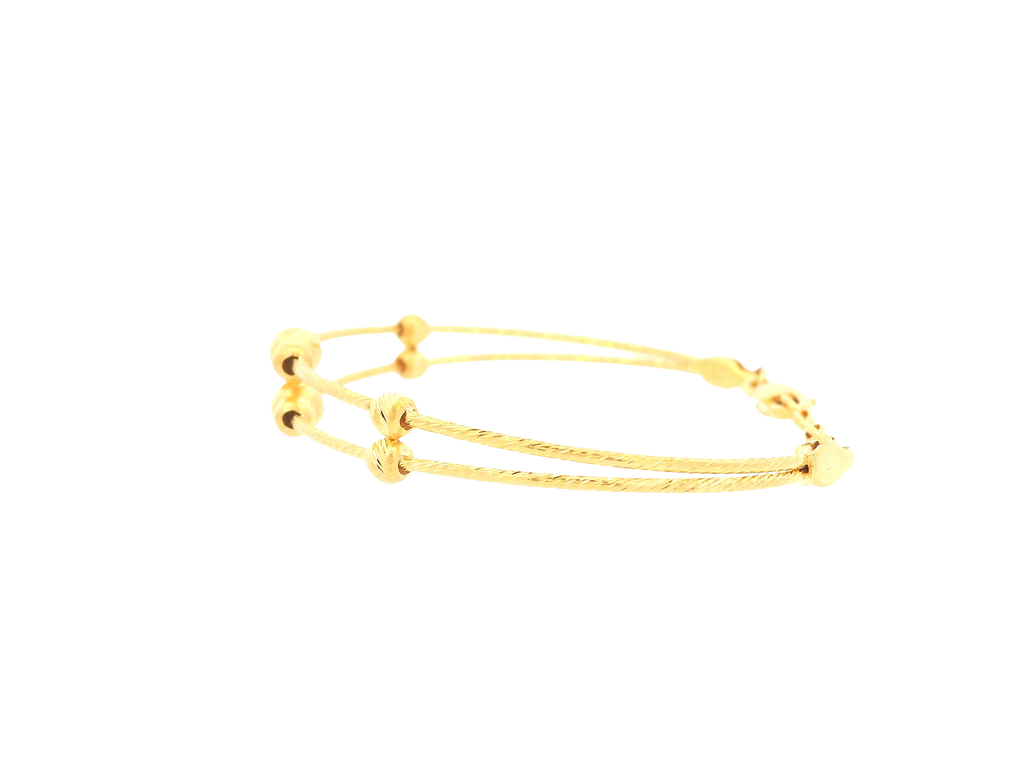 22K Yellow Gold Baby Bracelet – Polished Finish