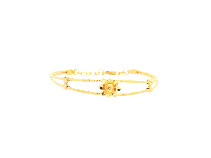 22K Yellow Gold Baby Bracelet – Polished Finish