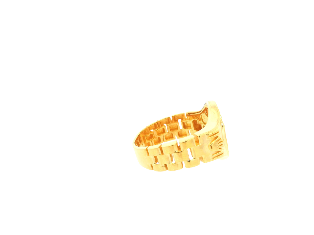 22K Yellow Gold Ring – Polished Classic Band