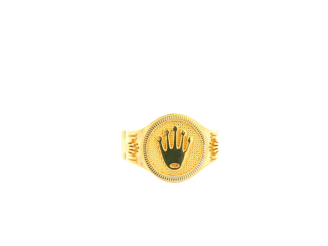 22K Yellow Gold Ring – Polished Classic Band