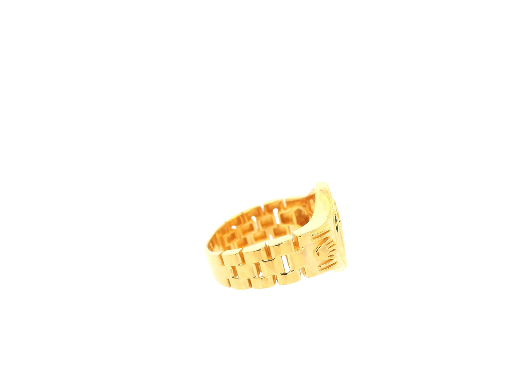 22K Yellow Gold Ring – Polished Classic Band