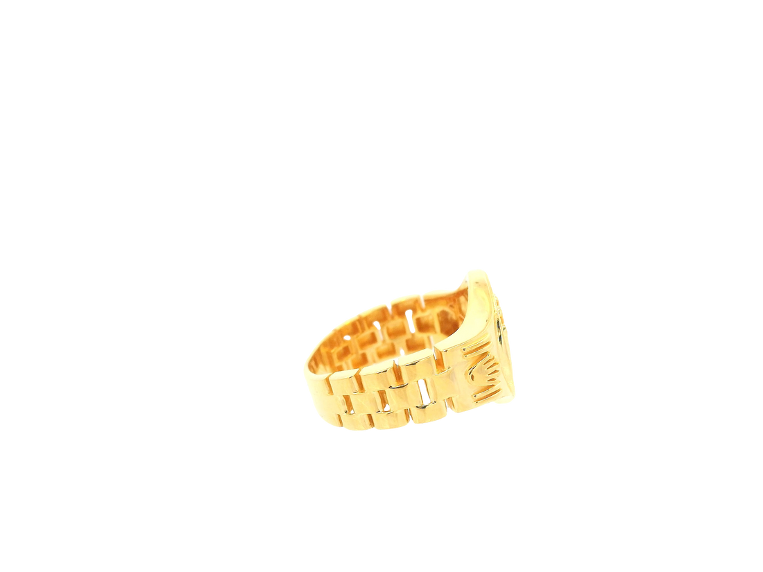 22K Yellow Gold Ring – Polished Classic Band