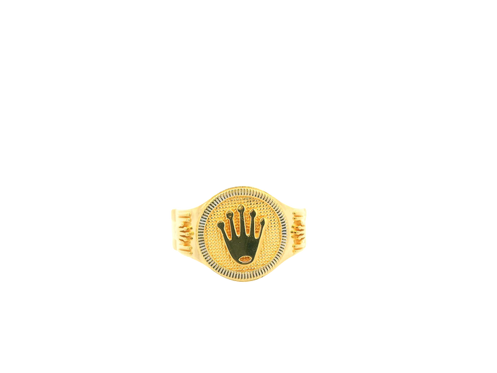 22K Yellow Gold Ring – Polished Classic Band