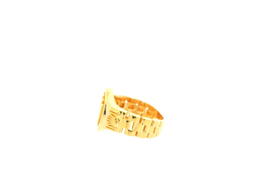 22K Yellow Gold Ring – Polished Classic Band