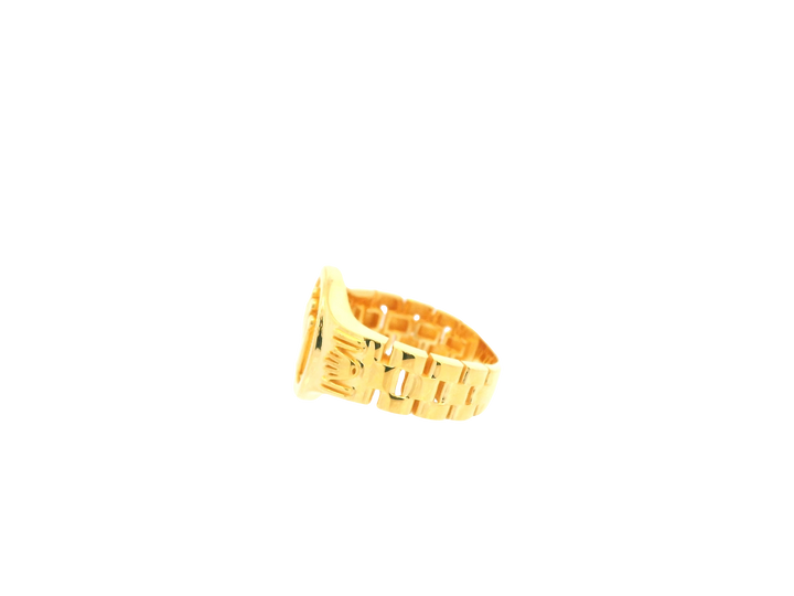 22K Yellow Gold Ring – Polished Classic Band