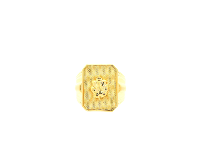22K Yellow Gold Ring – Polished Bold Band
