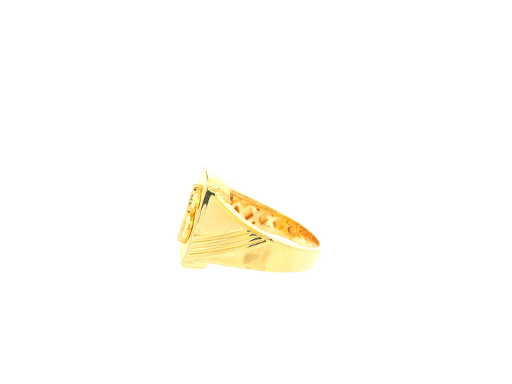 22K Yellow Gold Ring – Polished Classic Band