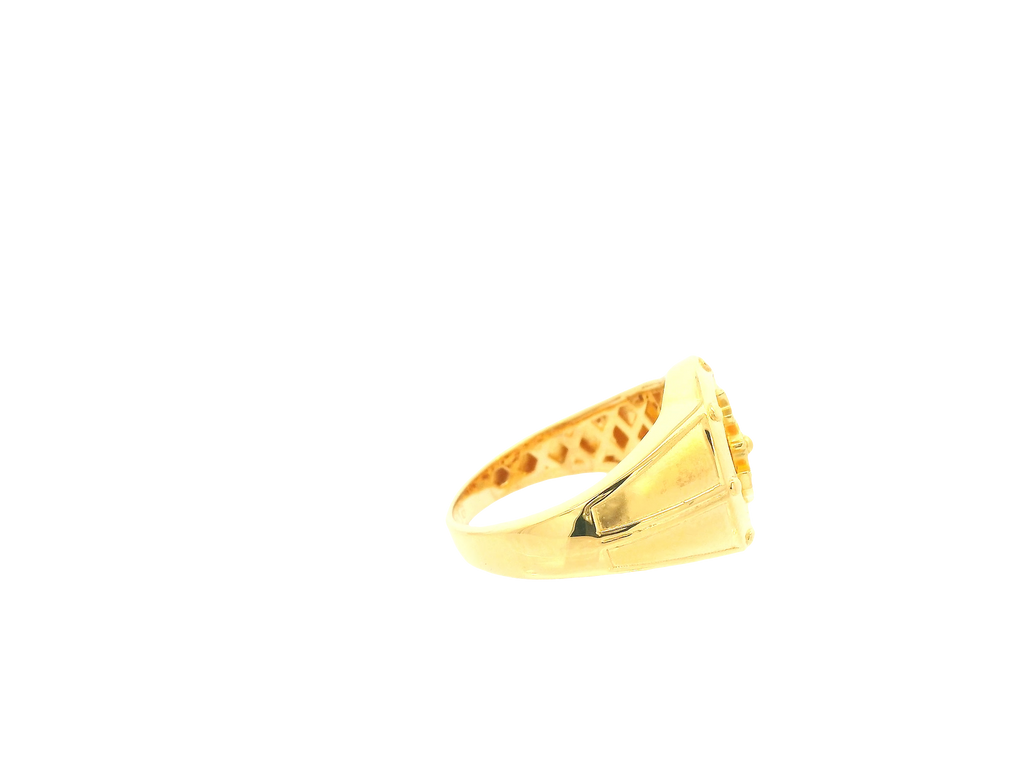 22K Yellow Gold Ring – Polished Classic Band
