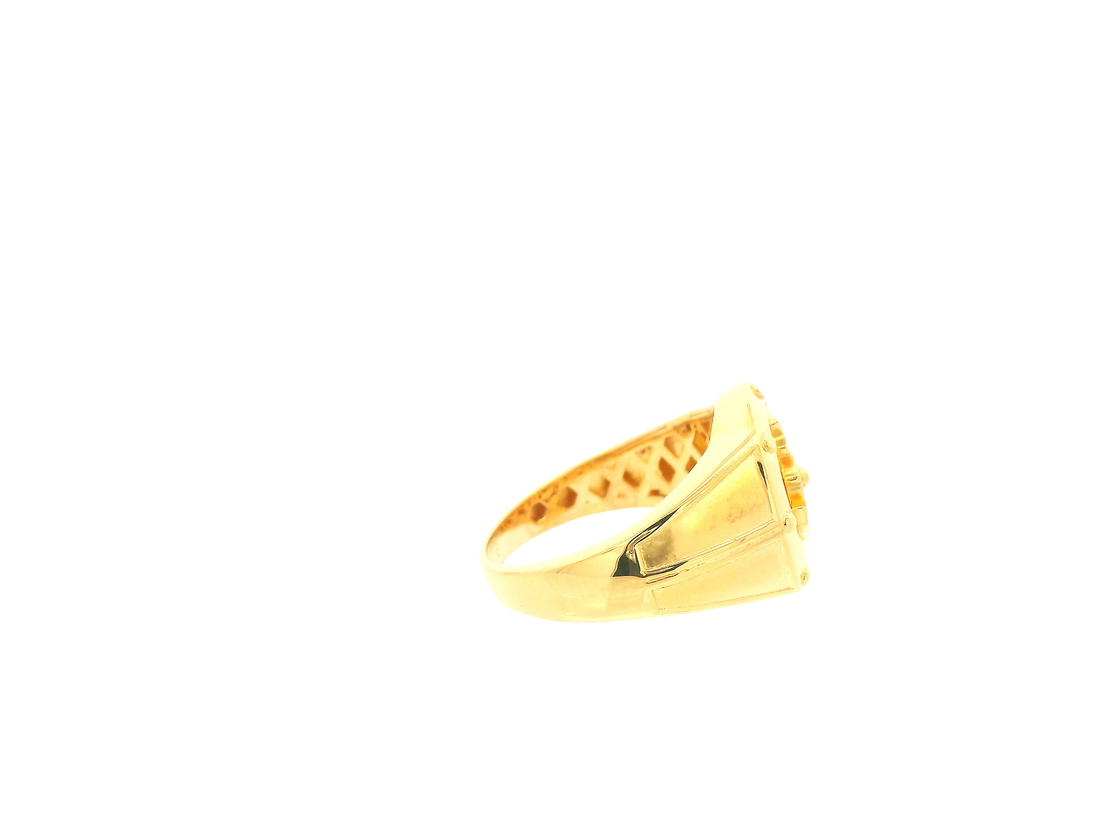 22K Yellow Gold Ring – Polished Classic Band