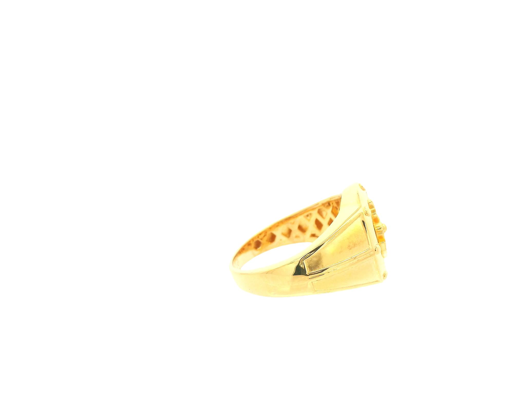 22K Yellow Gold Ring – Polished Classic Band