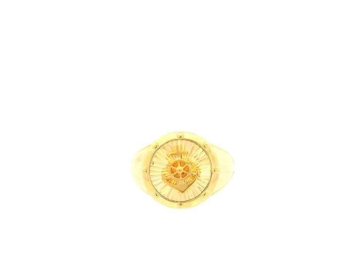 22K Yellow Gold Ring – Polished Classic Band