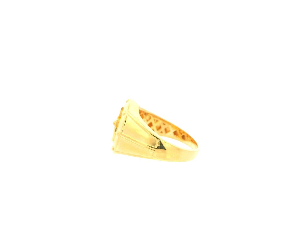 22K Yellow Gold Ring – Polished Classic Band
