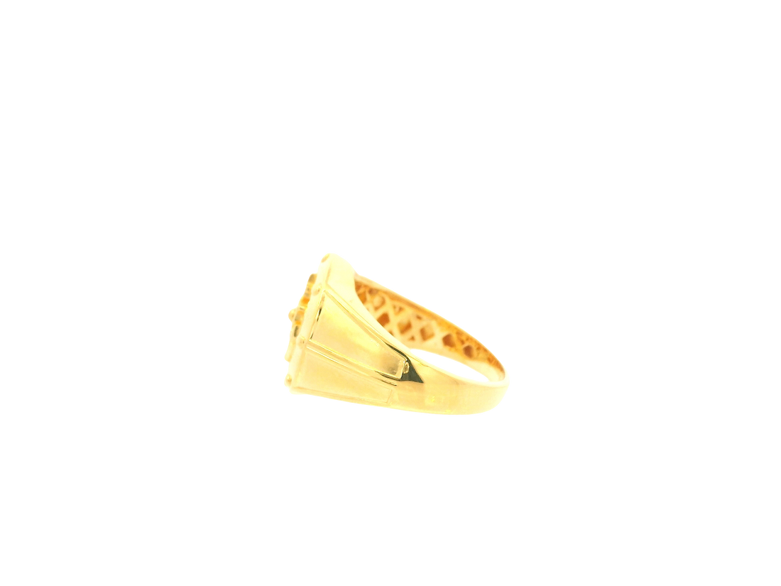 22K Yellow Gold Ring – Polished Classic Band
