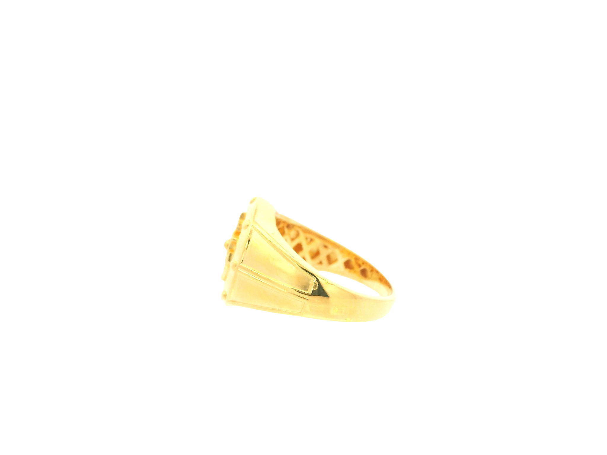 22K Yellow Gold Ring – Polished Classic Band