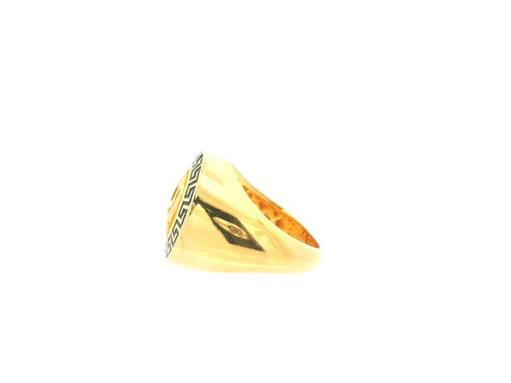 22K Yellow Gold Ring – Polished Bold Band