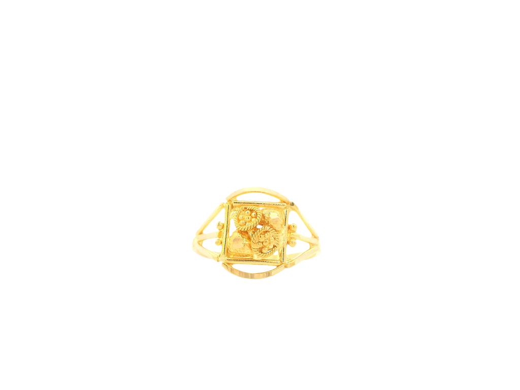 22K Yellow Gold Baby Ring – Polished Petite Design