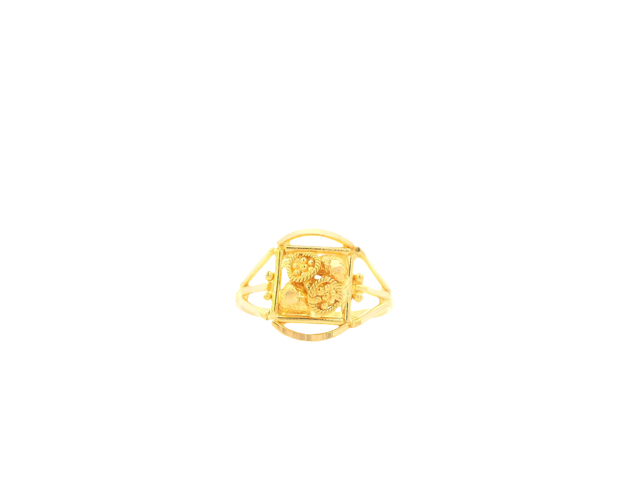 22K Yellow Gold Baby Ring – Polished Petite Design