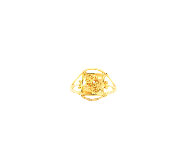 22K Yellow Gold Baby Ring – Polished Petite Design