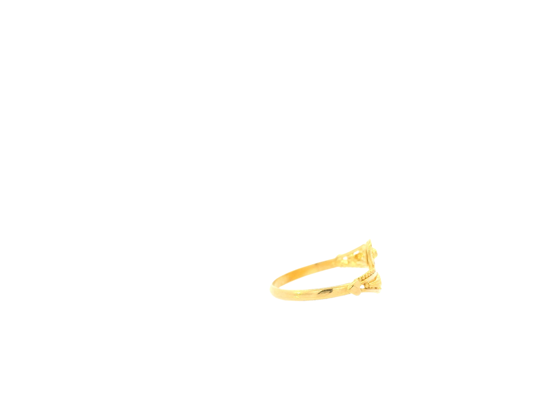 22K Yellow Gold Ring – Polished Petite Band