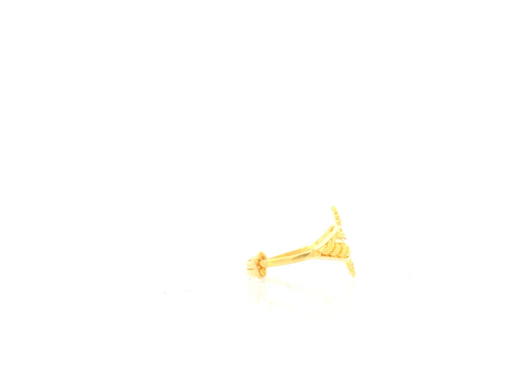 22K Yellow Gold Adjustable Ring – Polished Lightweight Design