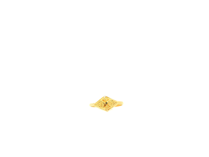 22K Yellow Gold Ring – Polished Petite Band