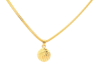 22K Yellow Gold Pendant – Polished Finish