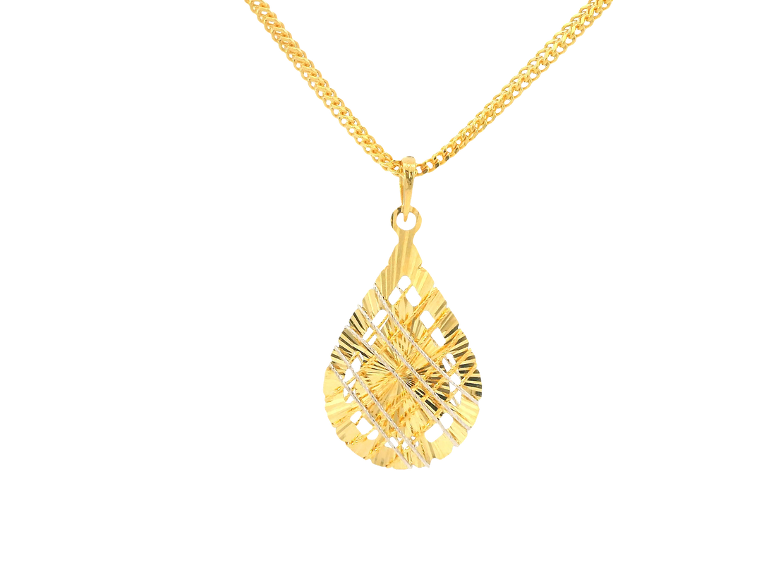 22K Yellow Gold Pendant – Polished Finish