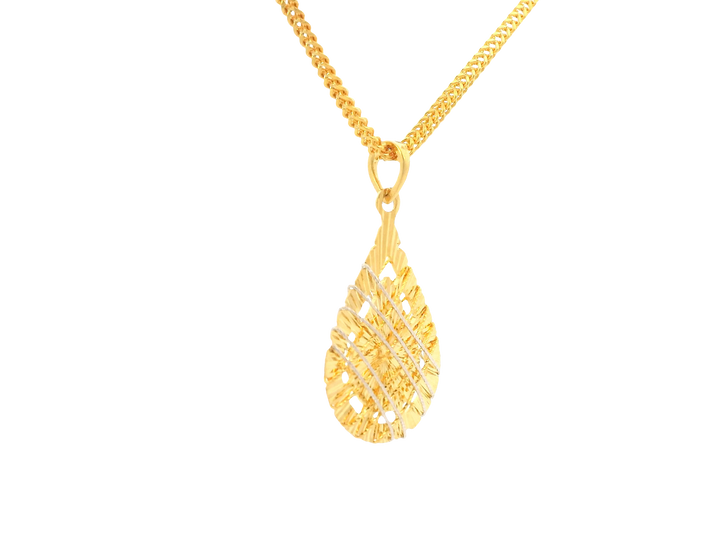 22K Yellow Gold Pendant – Polished Finish
