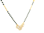 22K Yellow Gold Mangalsutra – Black Beads