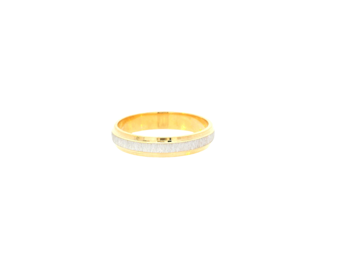 22K Two-Tone Gold Ring – Yellow &amp; White Gold