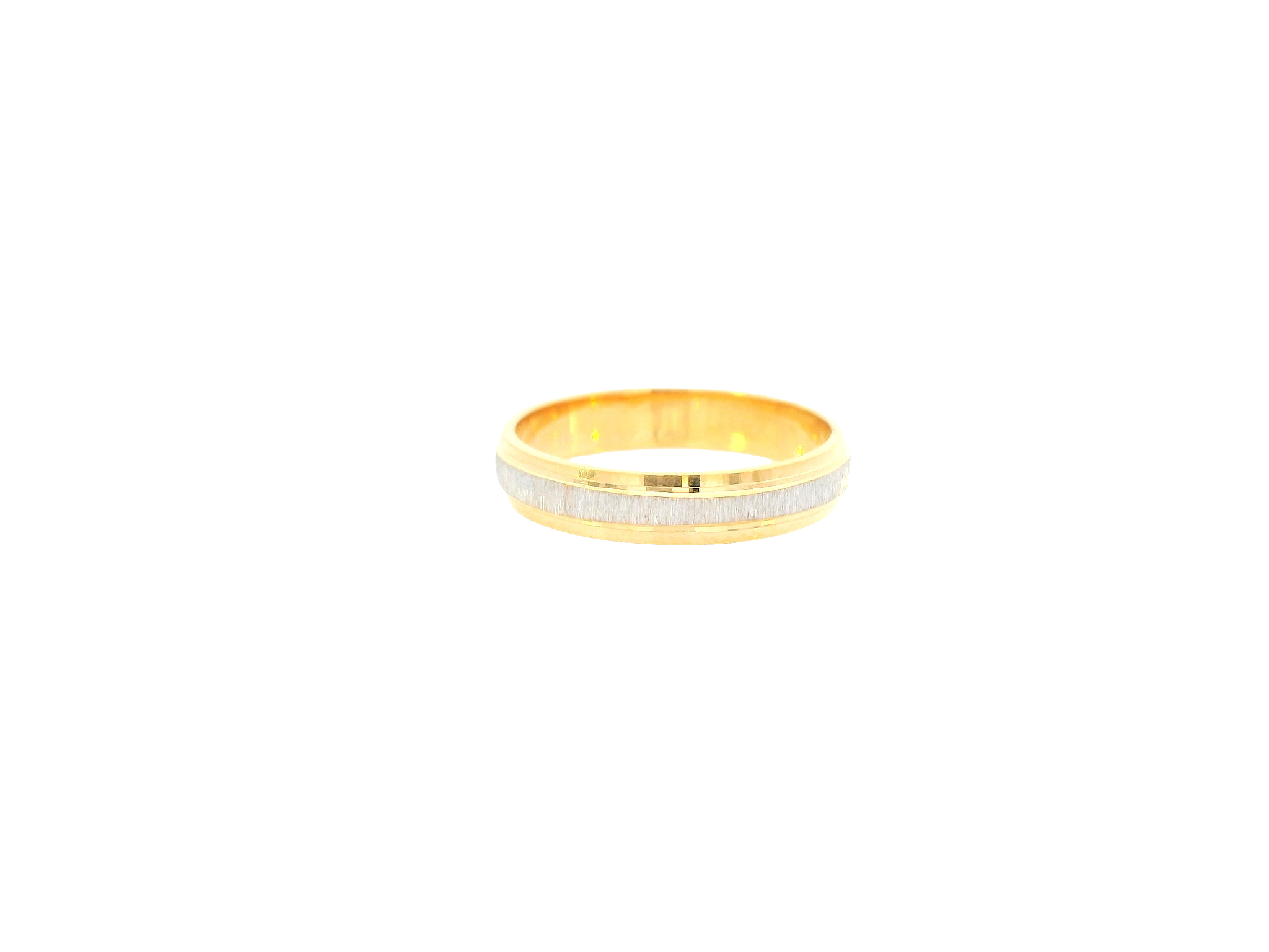 22K Two-Tone Gold Ring – Yellow &amp; White Gold