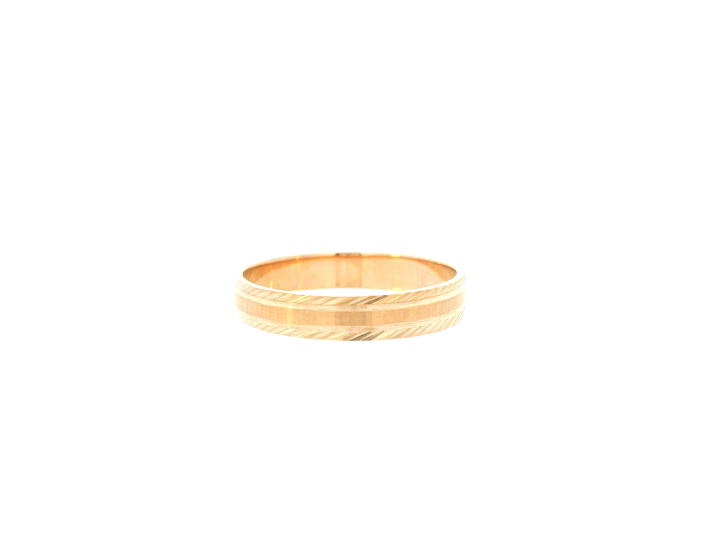 22K Yellow Gold Ring – Polished Classic Band
