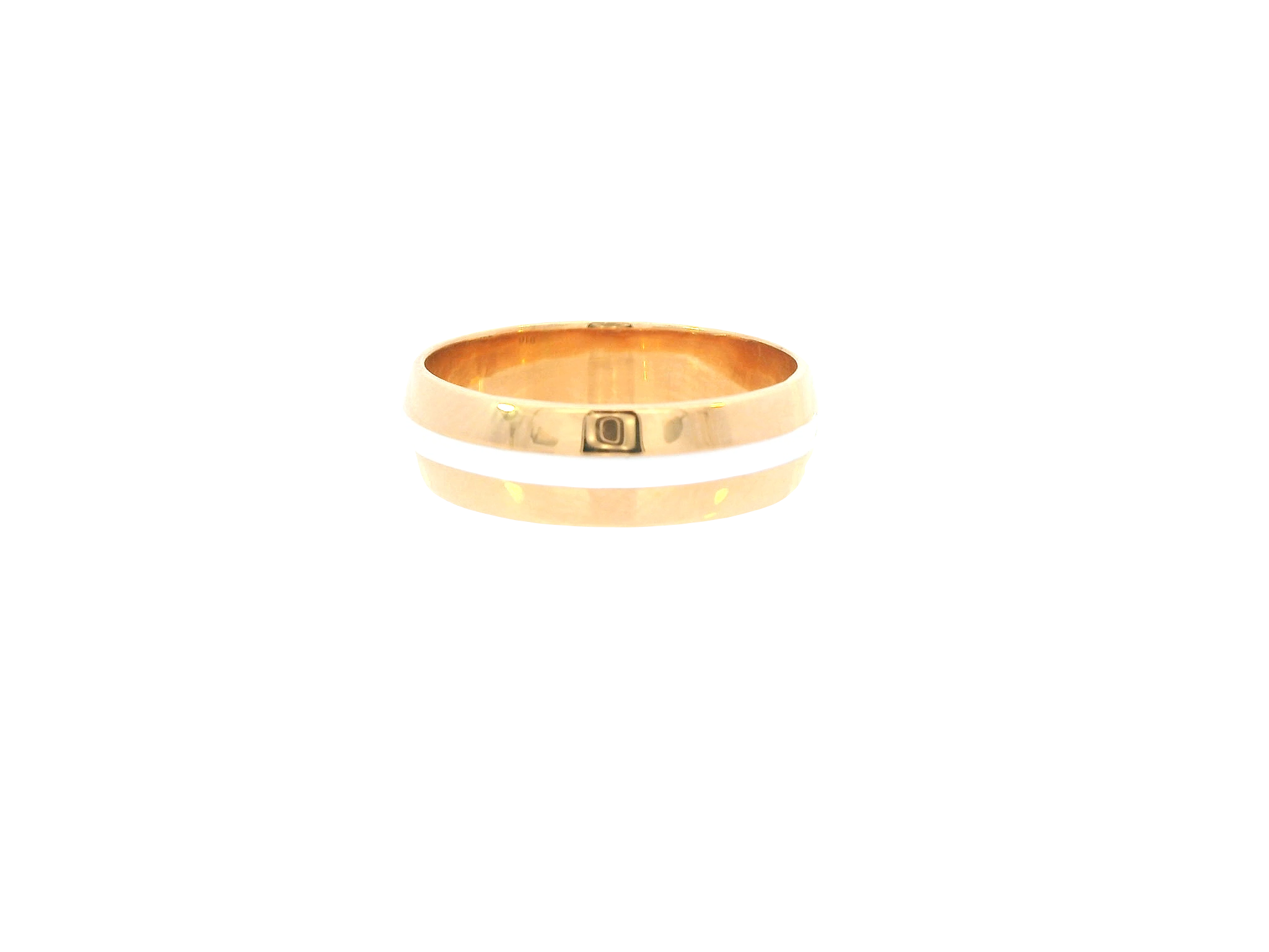 22K Two-Tone Gold Ring – Yellow &amp; White Gold