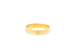 22K Two-Tone Gold Ring – Yellow &amp; White Gold