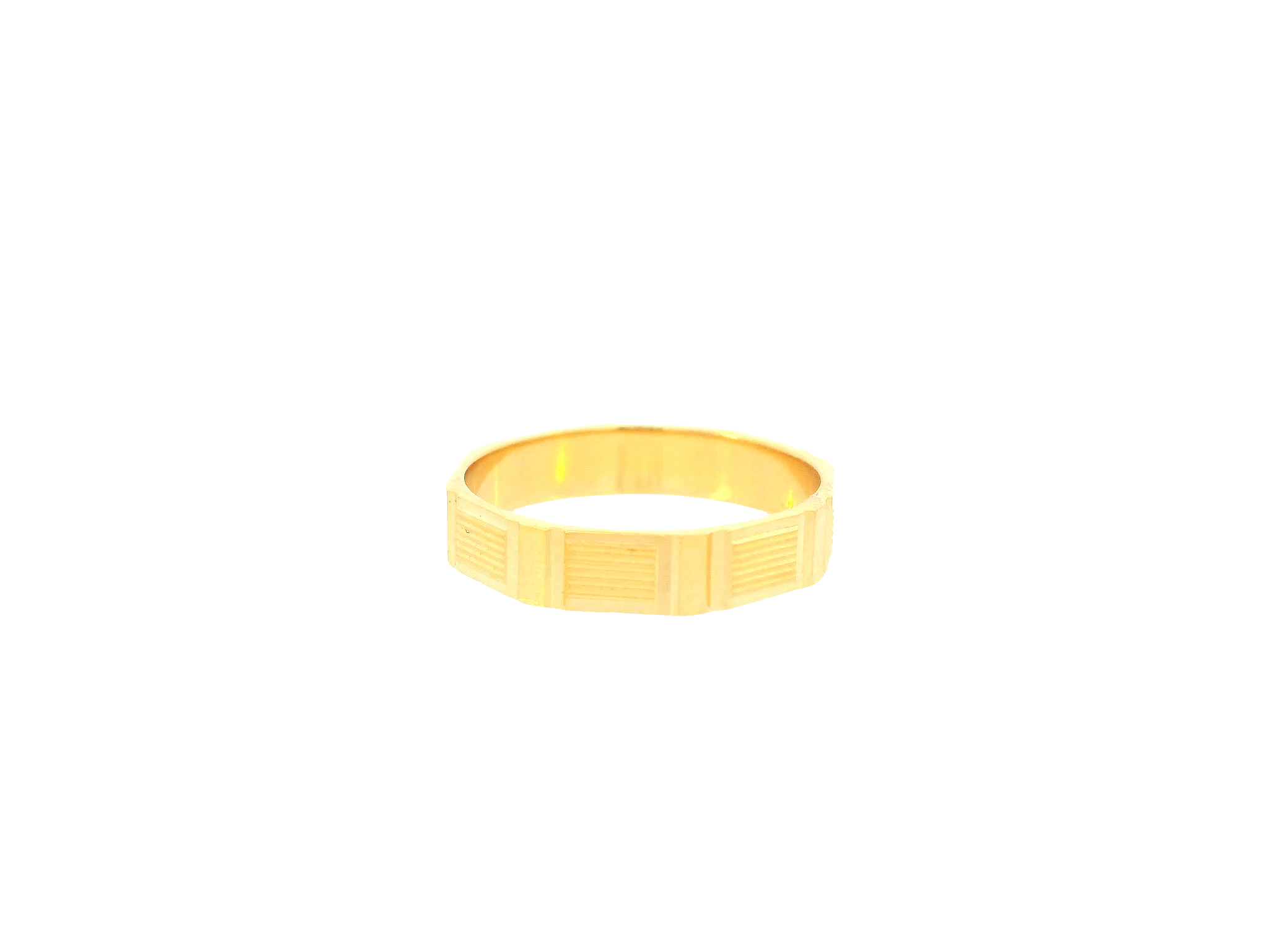 22K Yellow Gold Ring – Polished Classic Band