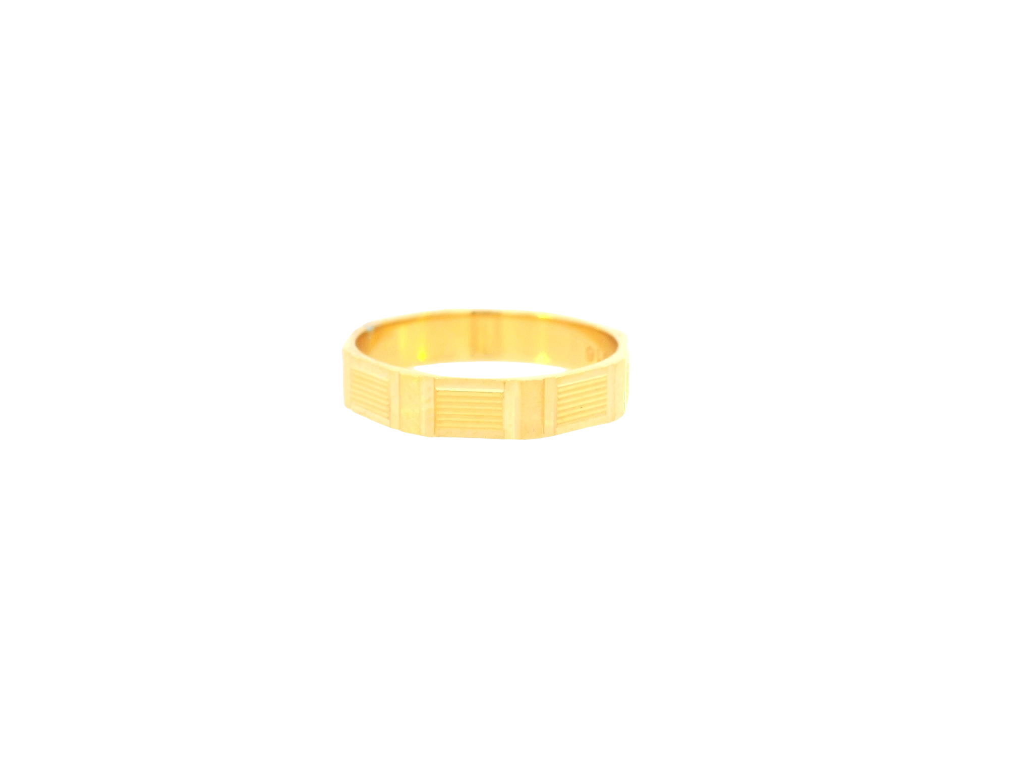 22K Yellow Gold Ring – Polished Classic Band