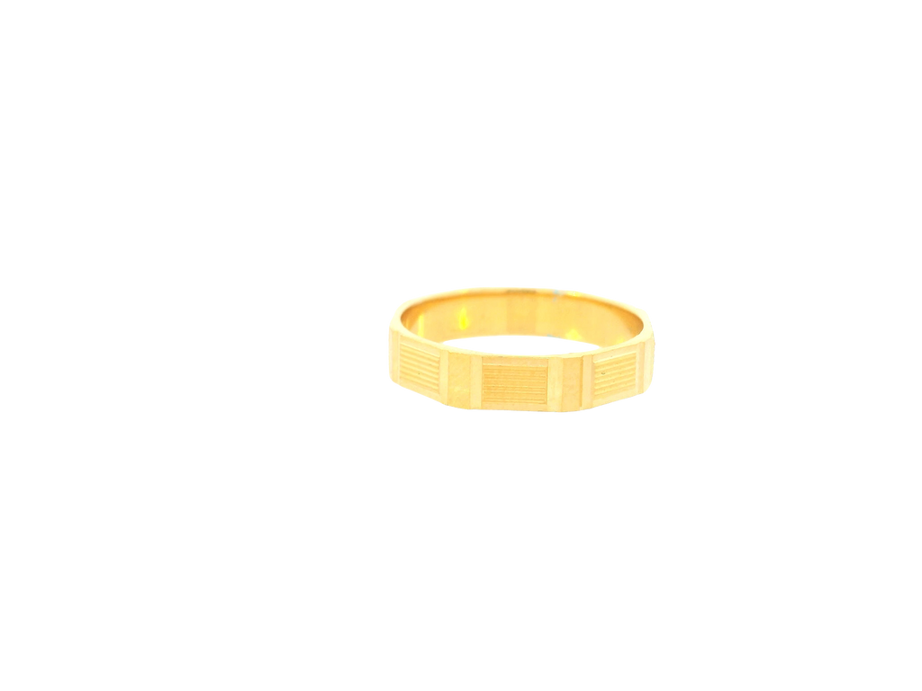 22K Yellow Gold Ring – Polished Classic Band