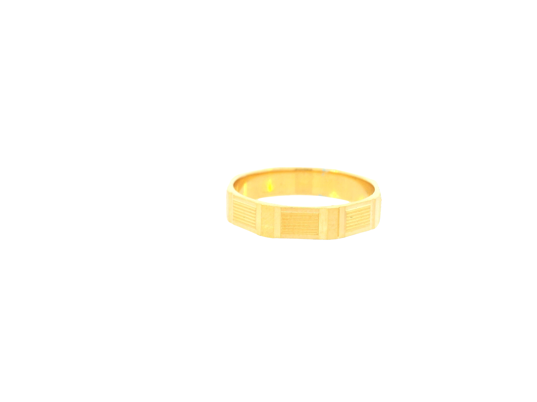 22K Yellow Gold Ring – Polished Classic Band