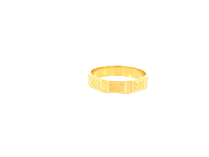 22K Yellow Gold Ring – Polished Classic Band