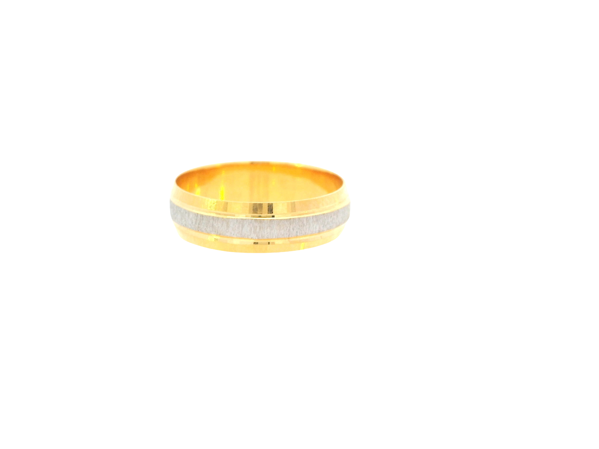 22K Two-Tone Gold Ring – Yellow &amp; White Gold