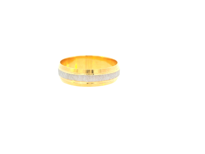22K Two-Tone Gold Ring – Yellow &amp; White Gold