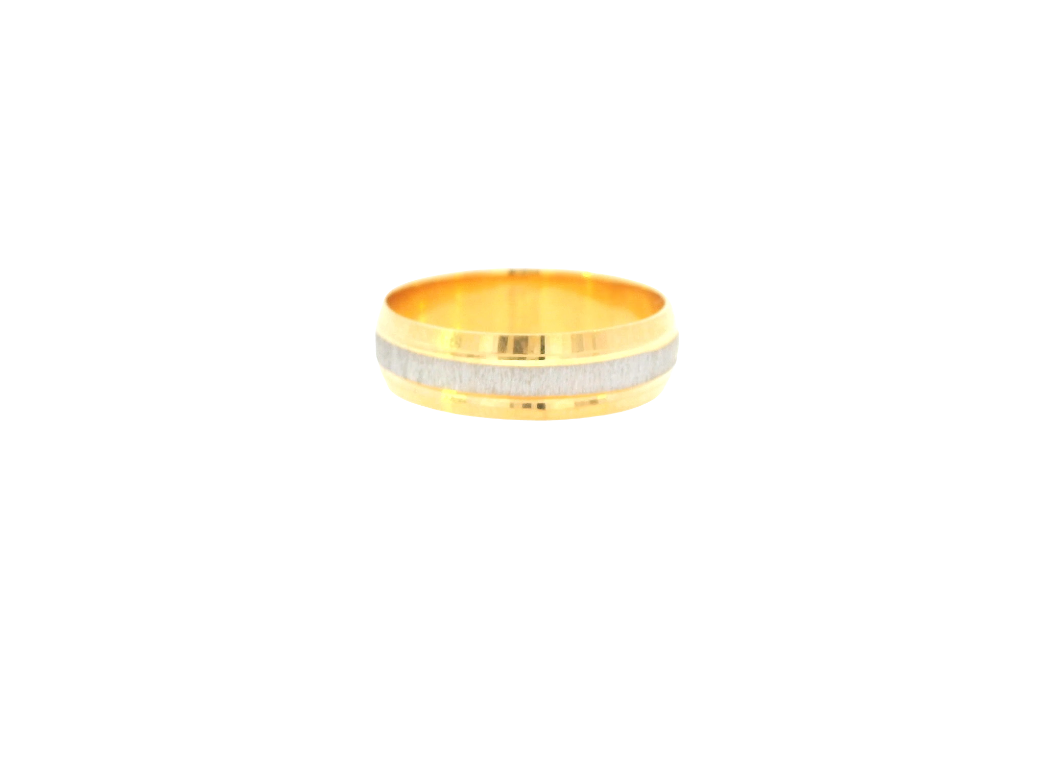 22K Two-Tone Gold Ring – Yellow &amp; White Gold