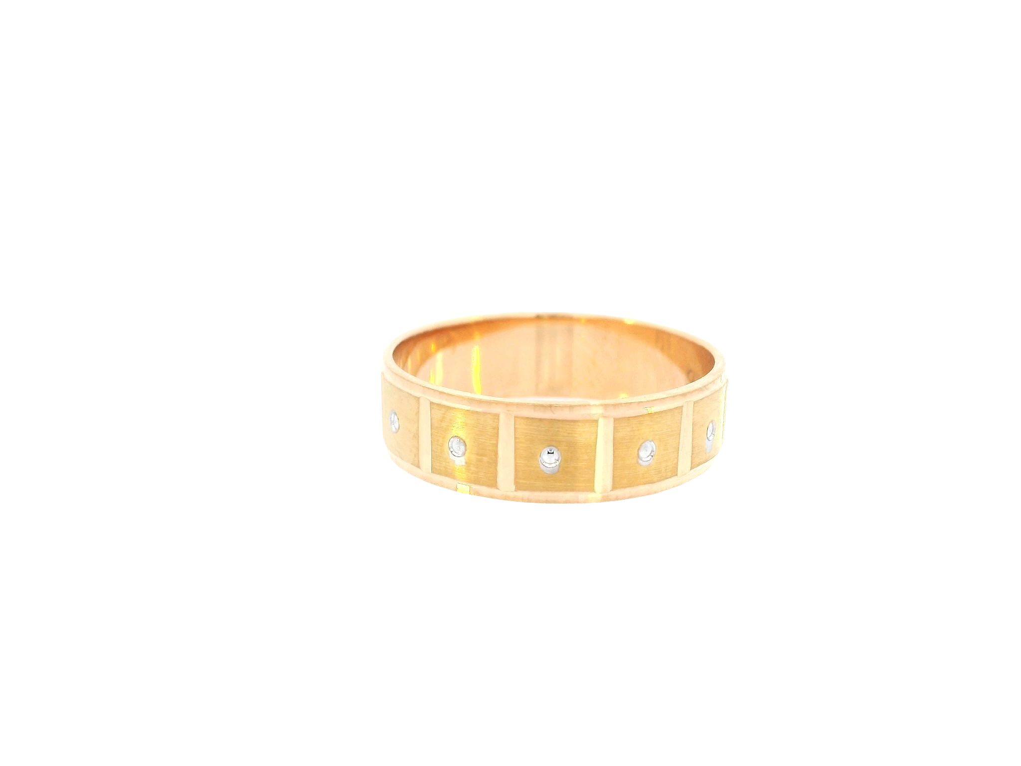 22K Two-Tone Gold Ring – Yellow &amp; White Gold