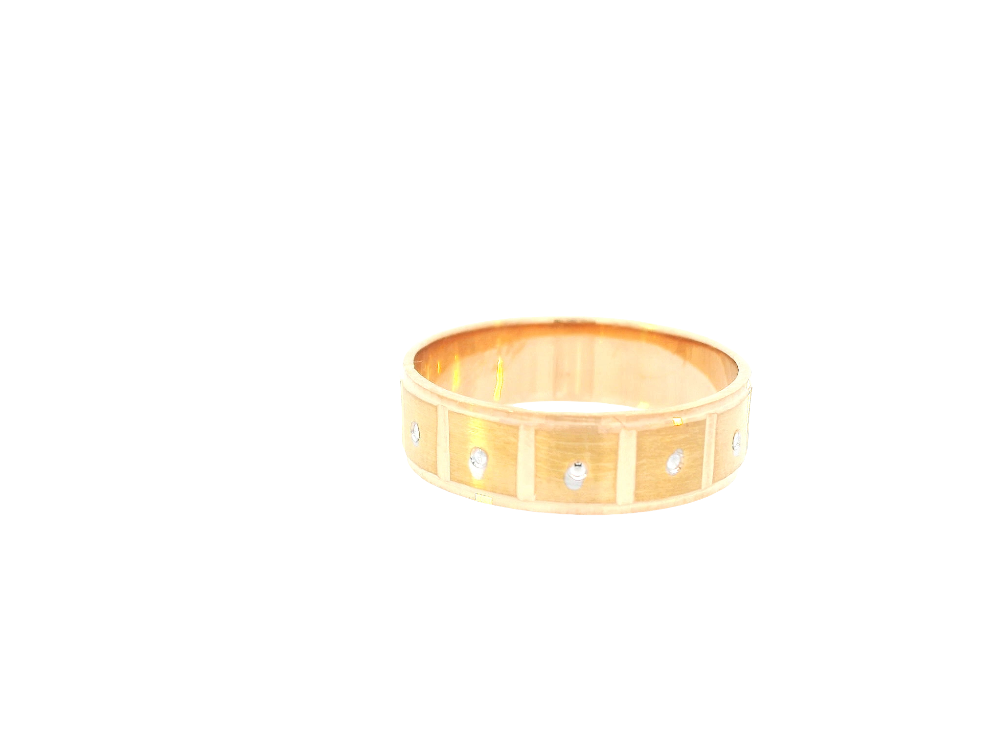 22K Two-Tone Gold Ring – Yellow &amp; White Gold
