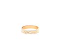22K Two-Tone Gold Ring – Yellow &amp; White Gold